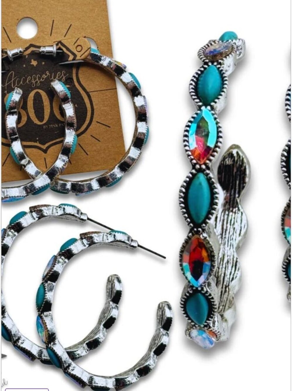 Western Rhinestone Earrings